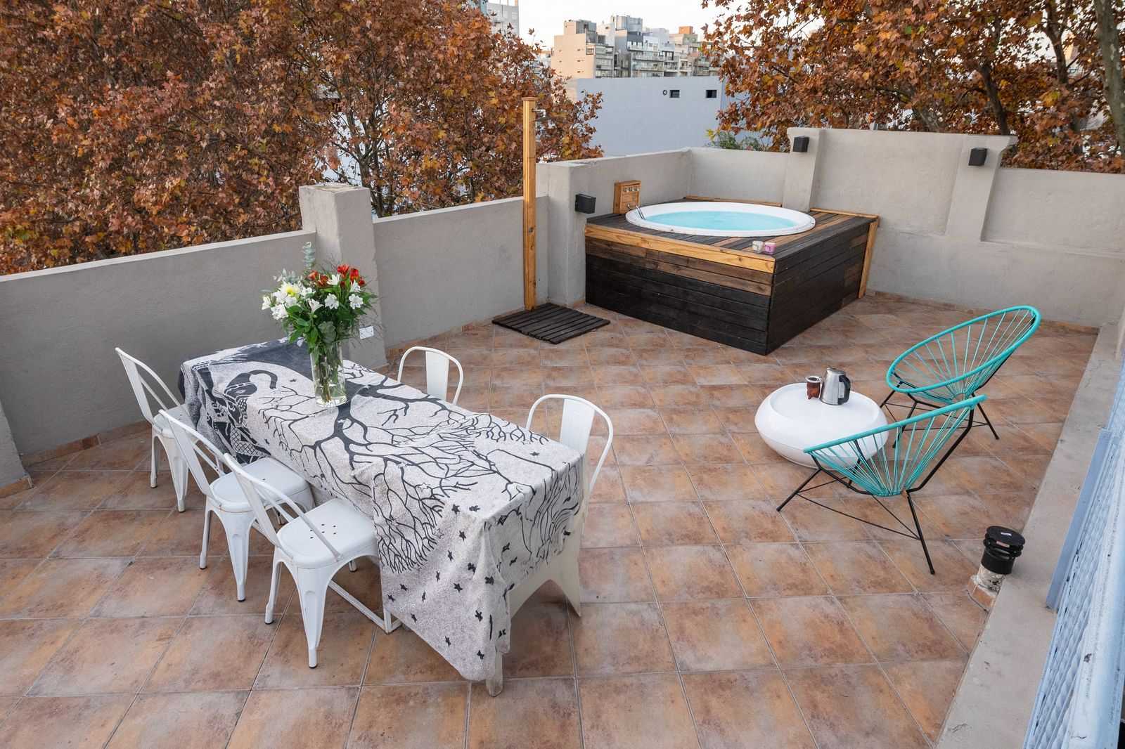 Art House Palermo Jacuzzi y terraza